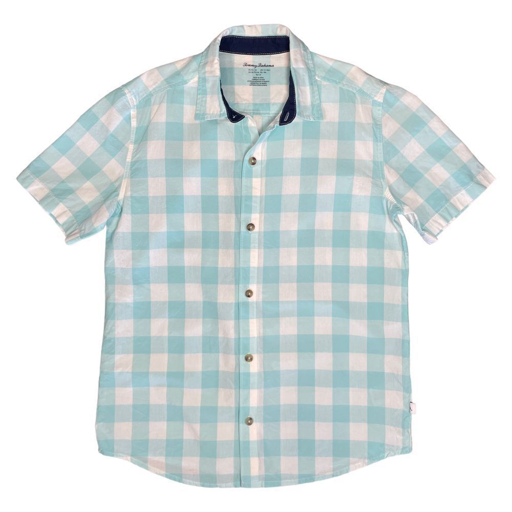 Tommy Bahama Gingham Shirt XL(14)
